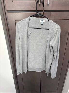 Old Navy Gray Button-Front Women's Cardigan